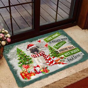 This Home Is Filled With Kisses/Pug Doormat