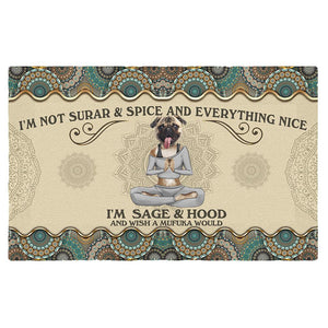 Wish A Mufuka Would-Pug Doormat