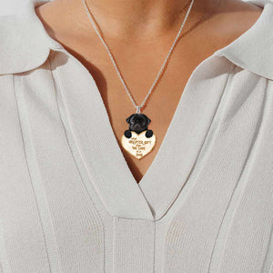 Pug -What Greater Gift Than The Love Of Dog Stainless Steel Necklace