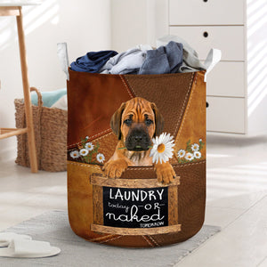 Rhodesian Ridgeback Laundry Today Or Naked Tomorrow Laundry Basket