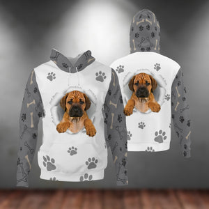 Rhodesian Ridgeback-Paw Dog Unisex Hoodie