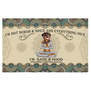 Wish A Mufuka Would-Rottweiler Doormat