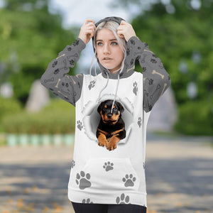 Rottweiler-Paw Dog Unisex Hoodie