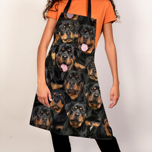 A Bunch Of Rottweilers Apron/Great Gift Idea For Christmas