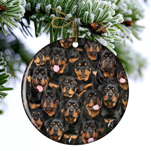 A Bunch Of Rottweilers Porcelain/Ceramic Ornament