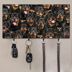 A Bunch Of Rottweilers Key Hanger