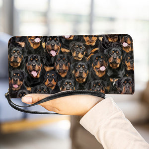 A Bunch Of Rottweilers Clutch Purse