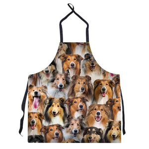 A Bunch Of Rough Collies Apron/Great Gift Idea For Christmas
