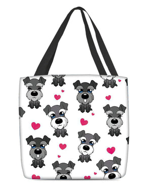 Cute Schnauzer Tote Bag