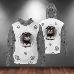 Schnauzer-Paw Dog Unisex Hoodie