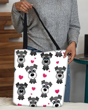 Cute Schnauzer Tote Bag