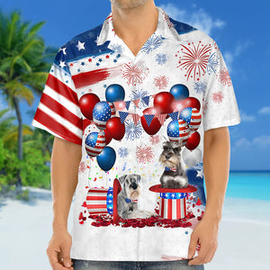 Schnauzer Independence Day Hawaiian Shirt