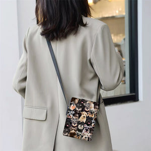 A Bunch Of Schnauzers Oxford Cloth Zipped Messenger Bag
