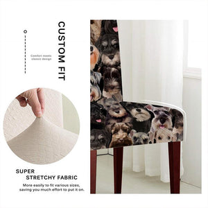A Bunch Of Schnauzers Chair Cover/Great Gift Idea For Dog Lovers