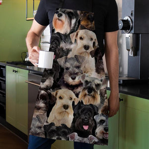 A Bunch Of Schnauzers Apron/Great Gift Idea For Christmas
