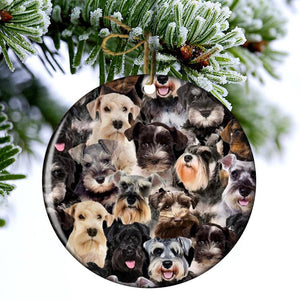 A Bunch Of Schnauzers Porcelain/Ceramic Ornament