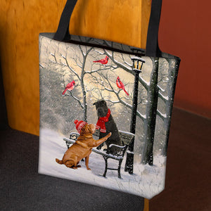 Shar Pei Hello Christmas/Winter/New Year Tote Bag