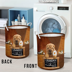 Shar Pei Laundry Today Or Naked Tomorrow Laundry Basket