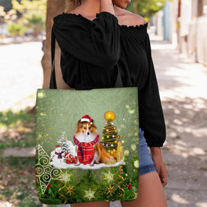Shetland Sheepdog/Sheltie Merry Christmas Tote Bag