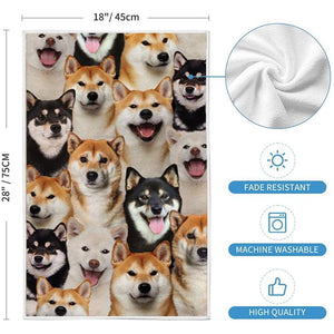 A Bunch Of Shiba Inus Kitchen Towel