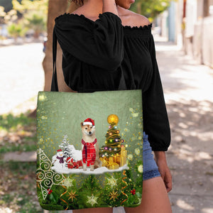 Shiba inu Merry Christmas Tote Bag