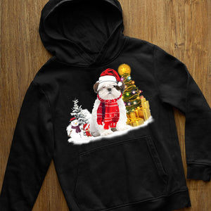 Unisex Merry Christmas Shih Tzu Hoodie
