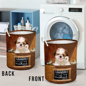 Shih Tzu Laundry Today Or Naked Tomorrow Laundry Basket