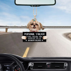Shih Tzu02 Personal Stalker Car Hanging Ornament