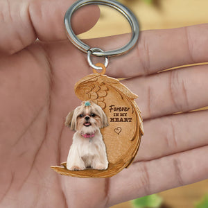 Shih Tzu02 In My Heart Flat Acrylic Keychain