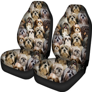 A Bunch Of Shih Tzus Car Seat Cover