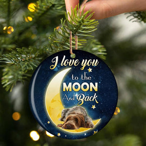 Spinone Italiano I Love You To The Moon And Back Porcelain/Ceramic Ornament
