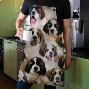 A Bunch Of St. Bernards Apron/Great Gift Idea For Christmas