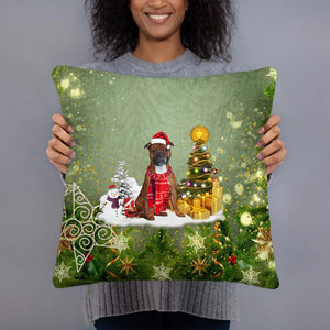 Staffordshire Bull Terrier/Staffy Merry Christmas Pillow Case