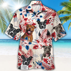 Staffordshire Bull Terrier Hawaiian Shirt