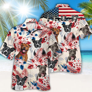 Staffordshire Bull Terrier Hawaiian Shirt