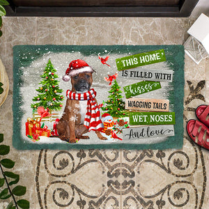 This Home Is Filled With Kisses/Staffordshire Bull Terrier/Staffy Doormat