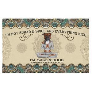 Wish A Mufuka Would-Staffordshire Bull Terrier Doormat