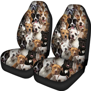 A Bunch Of Staffordshire Bull Terriers Car Seat Cover