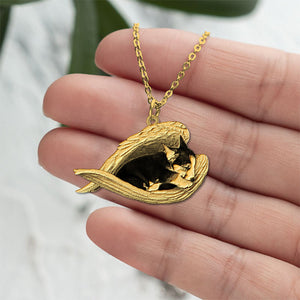 Tricor corgi Sleeping Angel Necklace