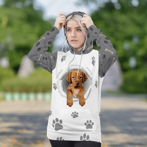 Vizsla-Paw Dog Unisex Hoodie