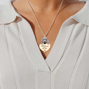 Weimaraner2 -What Greater Gift Than The Love Of Dog Stainless Steel Necklace