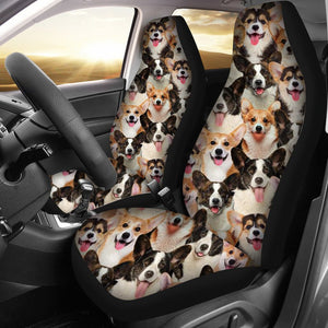 A Bunch Of Welsh Corgis Car Seat Cover