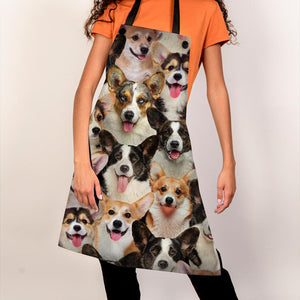 A Bunch Of Welsh Corgis Apron/Great Gift Idea For Christmas