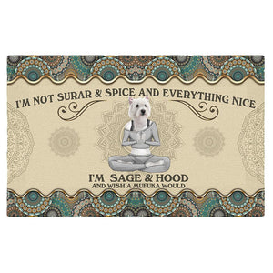 Wish A Mufuka Would-West Highland White Terrier Doormat