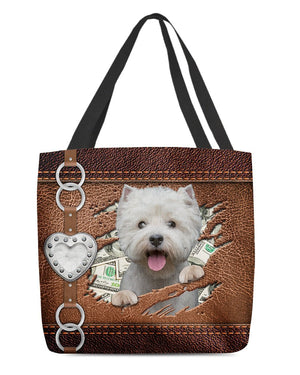 West Highland White Terrier Stylish Cloth Tote Bag