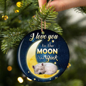 West Highland White Terrier I Love You To The Moon And Back Porcelain/Ceramic Ornament