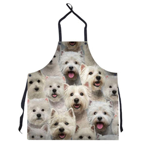 A Bunch Of West Highland White Terriers Apron/Great Gift Idea For Christmas