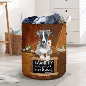 Whippet01 Laundry Today Or Naked Tomorrow Laundry Basket