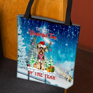 Yorkshire Terrier Christmas Tote Bag