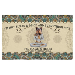 Wish A Mufuka Would-Yorkshire Terrier Doormat